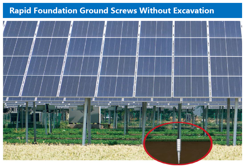 Rapid Foundation Ground Screws Without Excavation